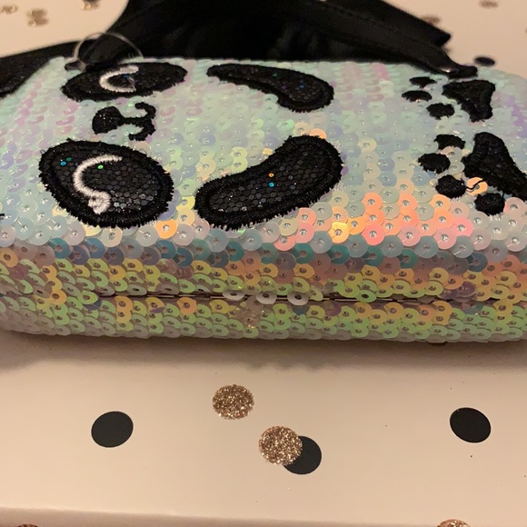 NWT! Kids Cutest Panda Sequin Eye Glass Case - Picture 7 of 10